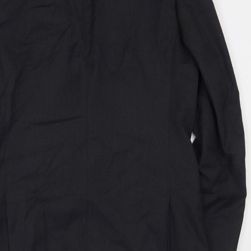 Preworn Mens Black Viscose Jacket Blazer Size 40