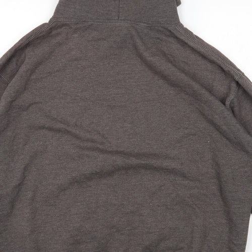 JUSTHOODS Mens Grey Cotton Pullover Hoodie Size 2XL - Pacific Dragon