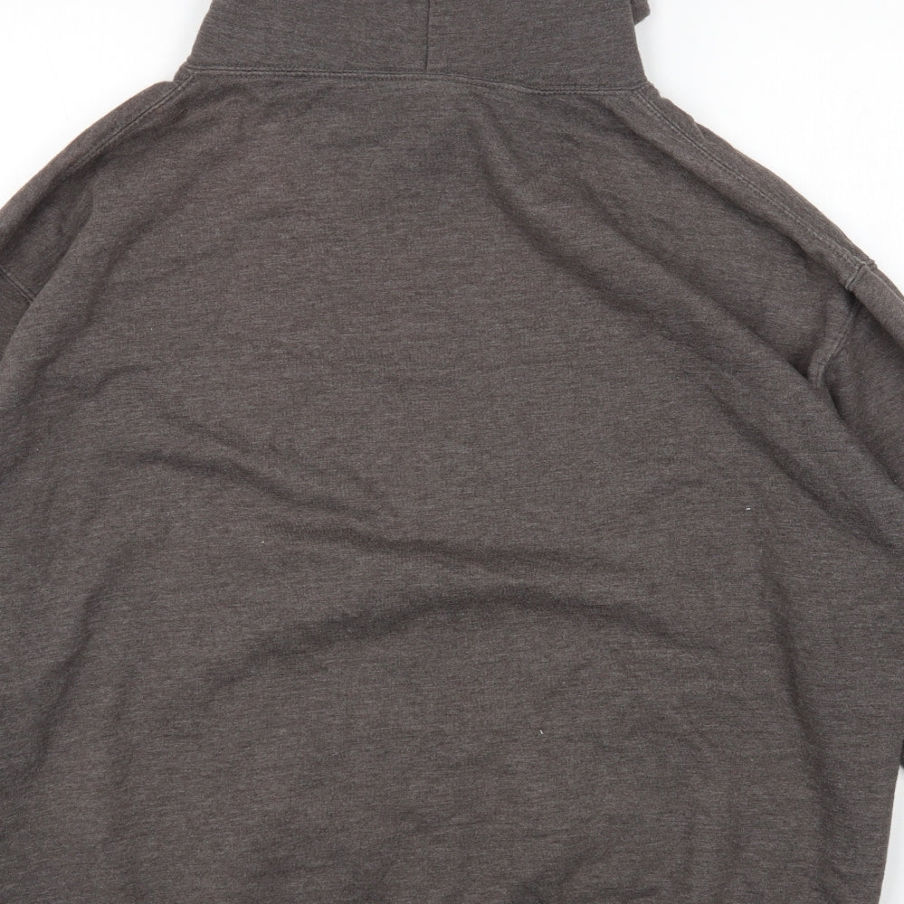 JUSTHOODS Mens Grey Cotton Pullover Hoodie Size 2XL - Pacific Dragon
