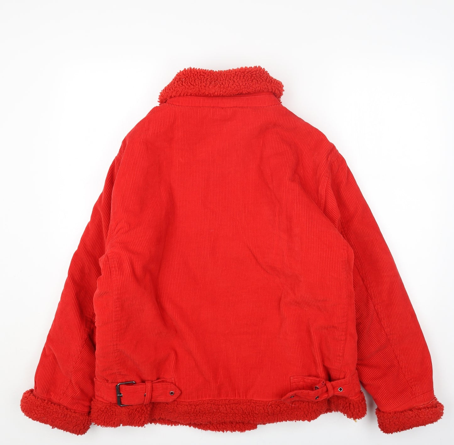 New Look Womens Red Jacket Size 10 Zip