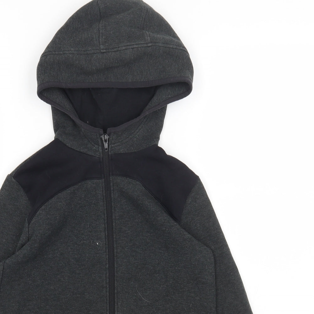 Preworn Boys Grey Jacket Size 12-13 Years Zip