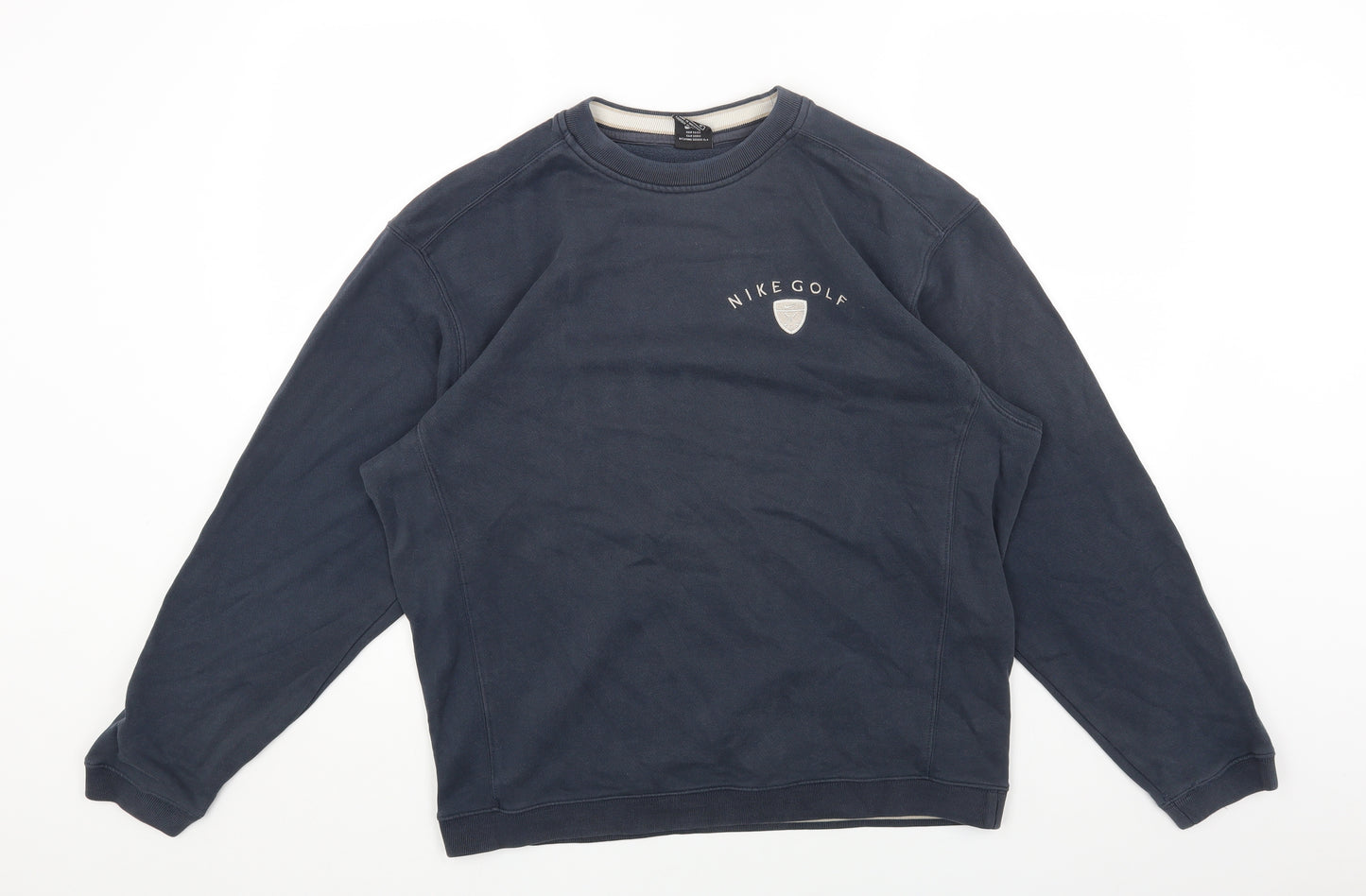 Nike Mens Black Cotton Pullover Sweatshirt Size M