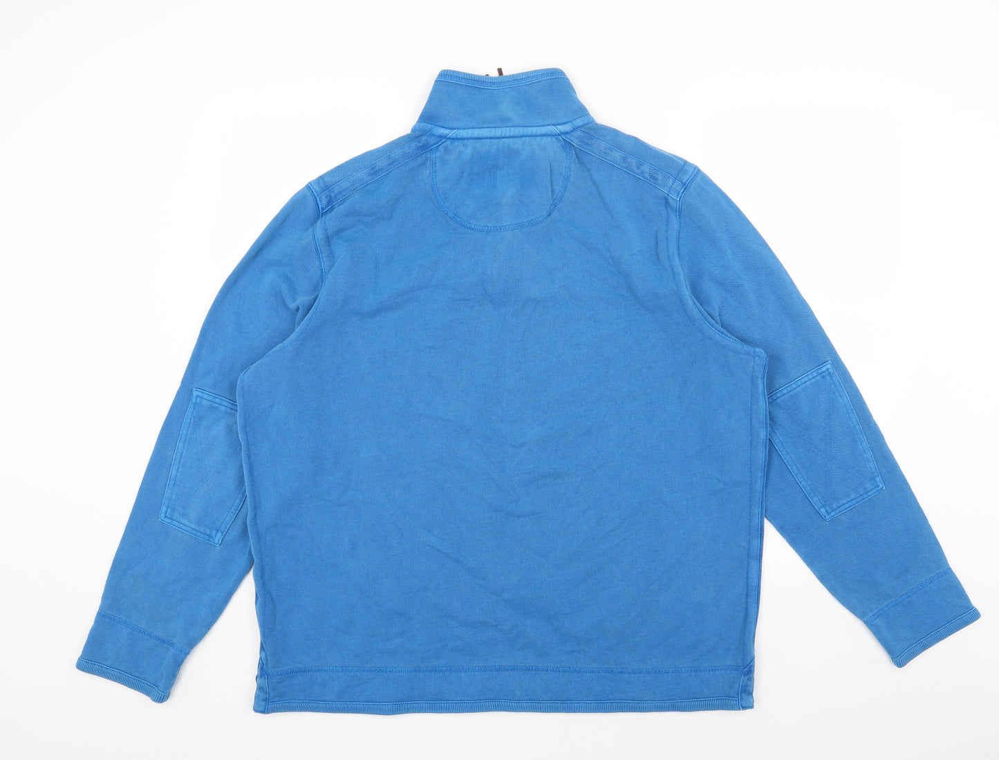 Marks and Spencer Mens Blue Cotton Pullover Sweatshirt Size L