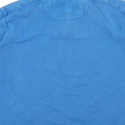 Marks and Spencer Mens Blue Cotton Pullover Sweatshirt Size L