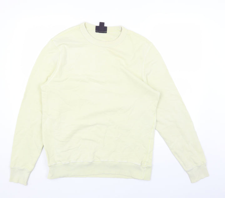 H&M Mens Green Cotton Pullover Sweatshirt Size M