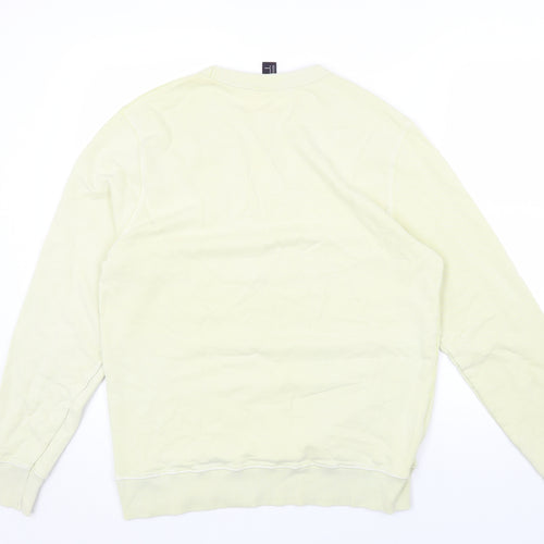 H&M Mens Green Cotton Pullover Sweatshirt Size M