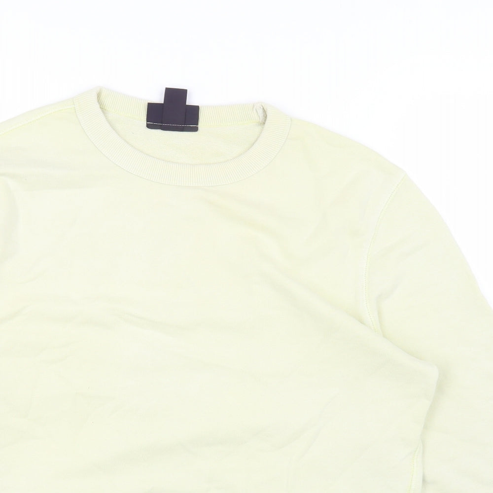 H&M Mens Green Cotton Pullover Sweatshirt Size M