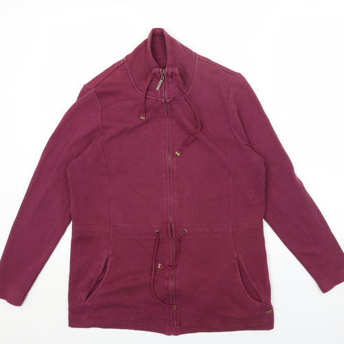 DASH Womens Purple Jacket Size 14 Zip