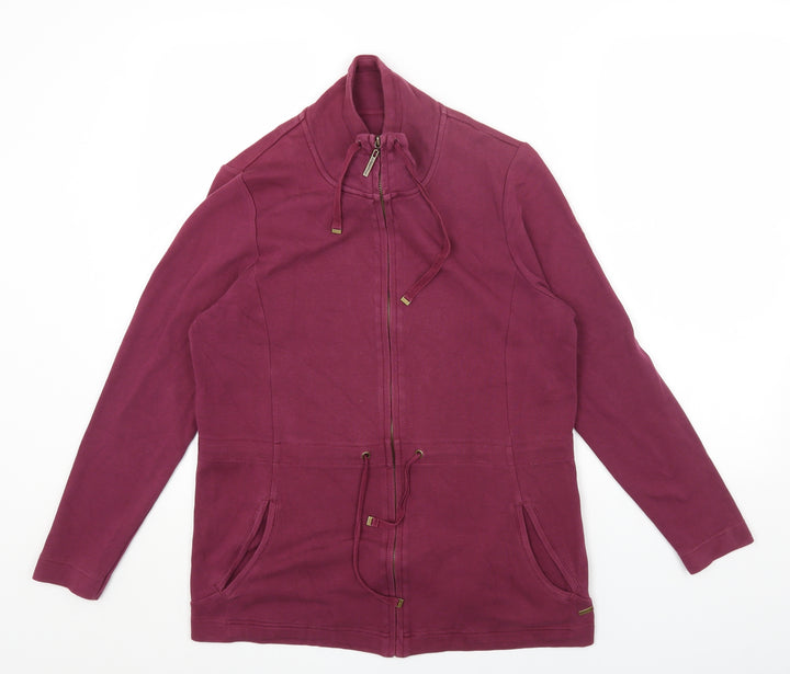 DASH Womens Purple Jacket Size 14 Zip
