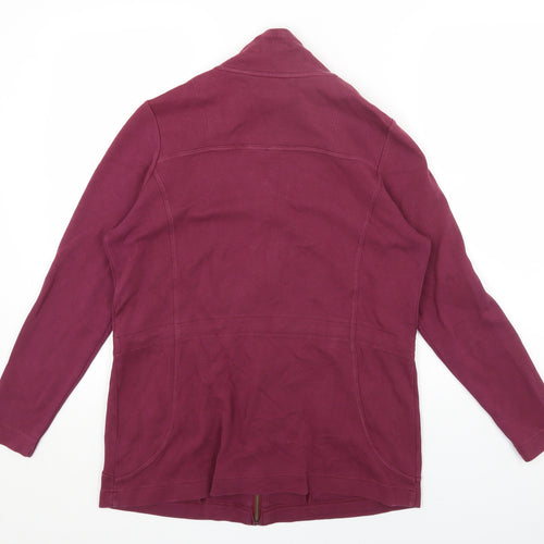 DASH Womens Purple Jacket Size 14 Zip