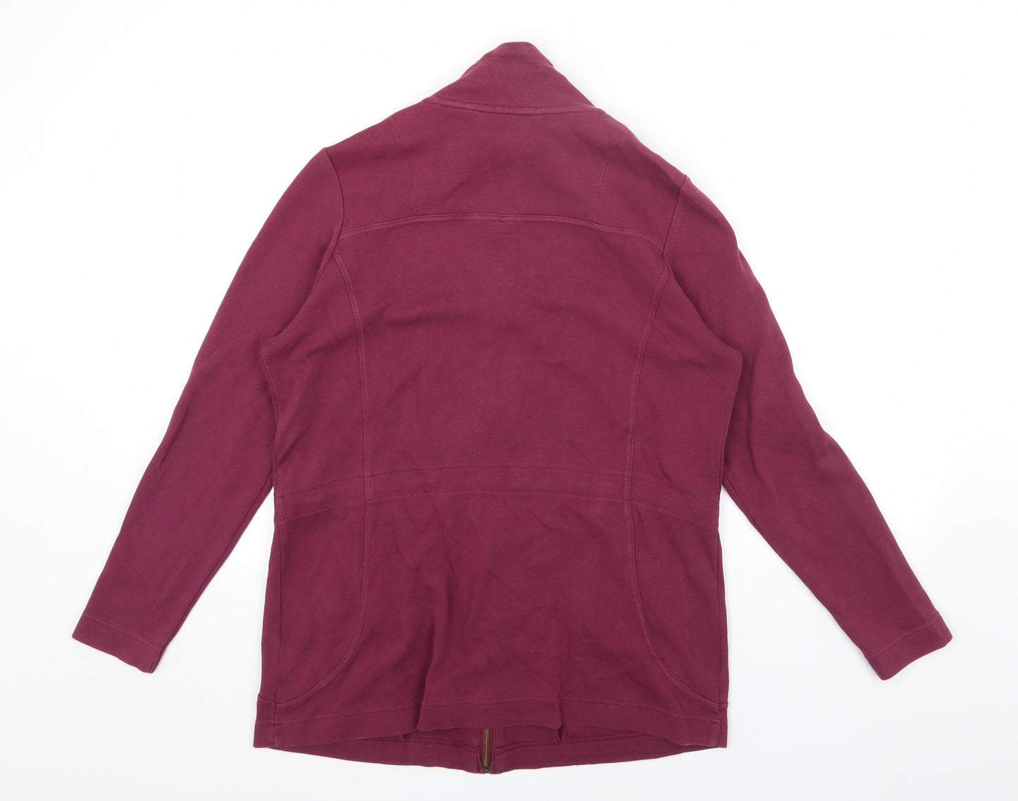 DASH Womens Purple Jacket Size 14 Zip