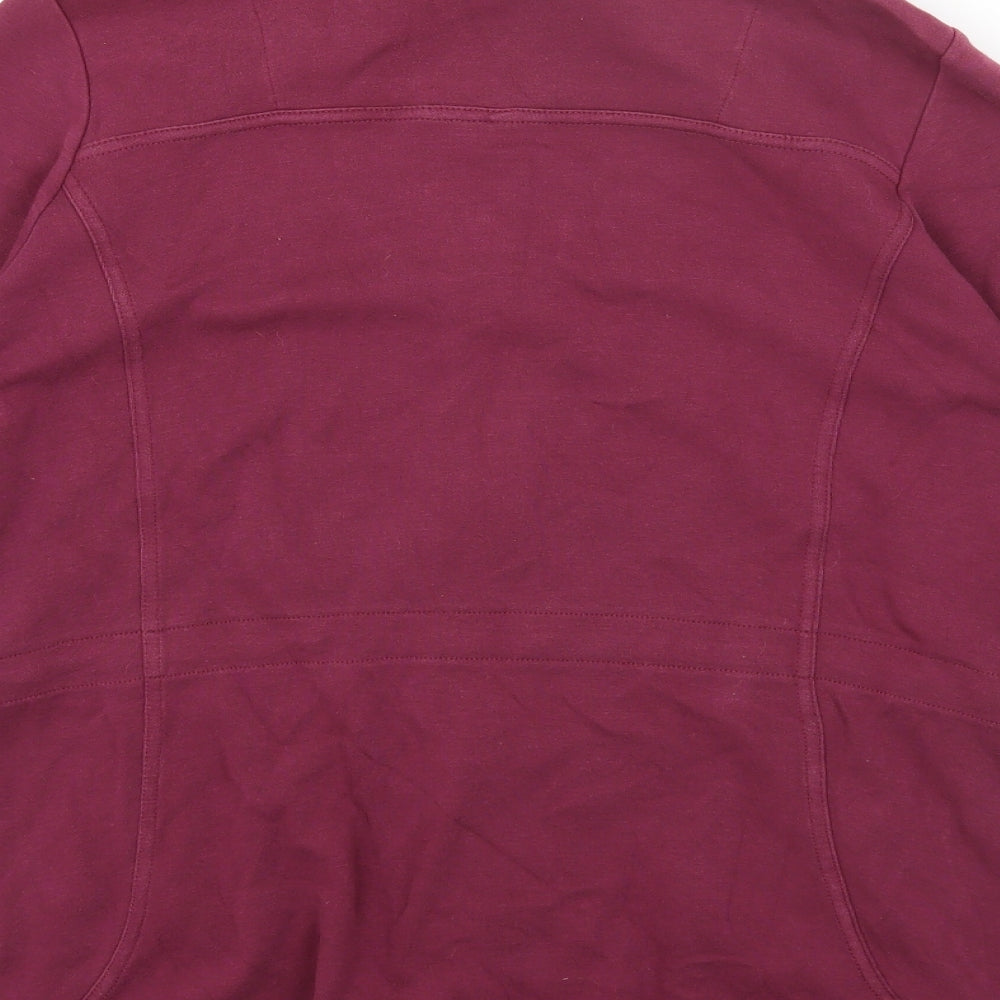 DASH Womens Purple Jacket Size 14 Zip