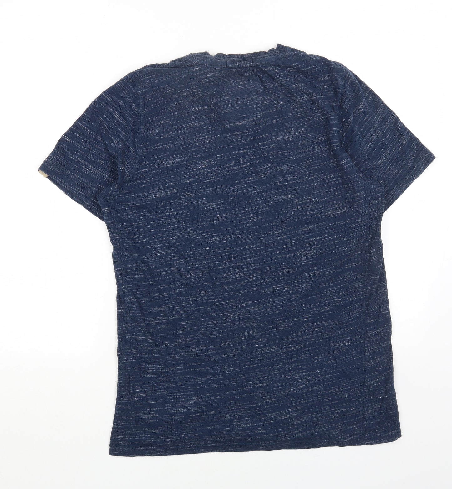 Tokyo Laundry Mens Blue Cotton T-Shirt Size M Round Neck