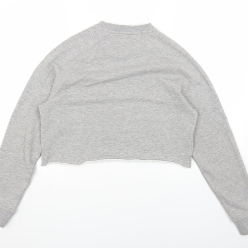 Union Womens Grey Cotton Pullover Sweatshirt Size S Pullover