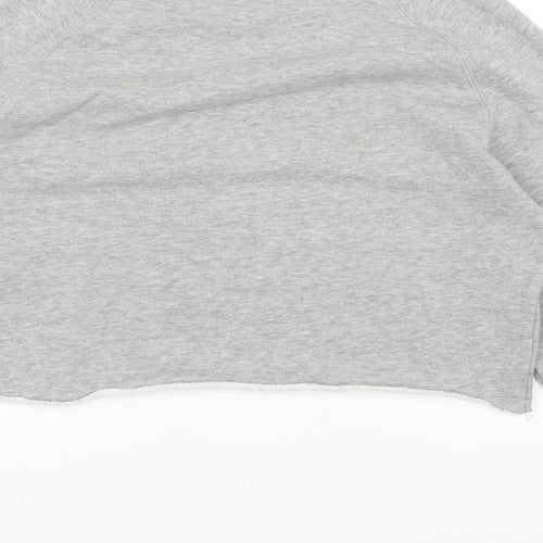 Union Womens Grey Cotton Pullover Sweatshirt Size S Pullover