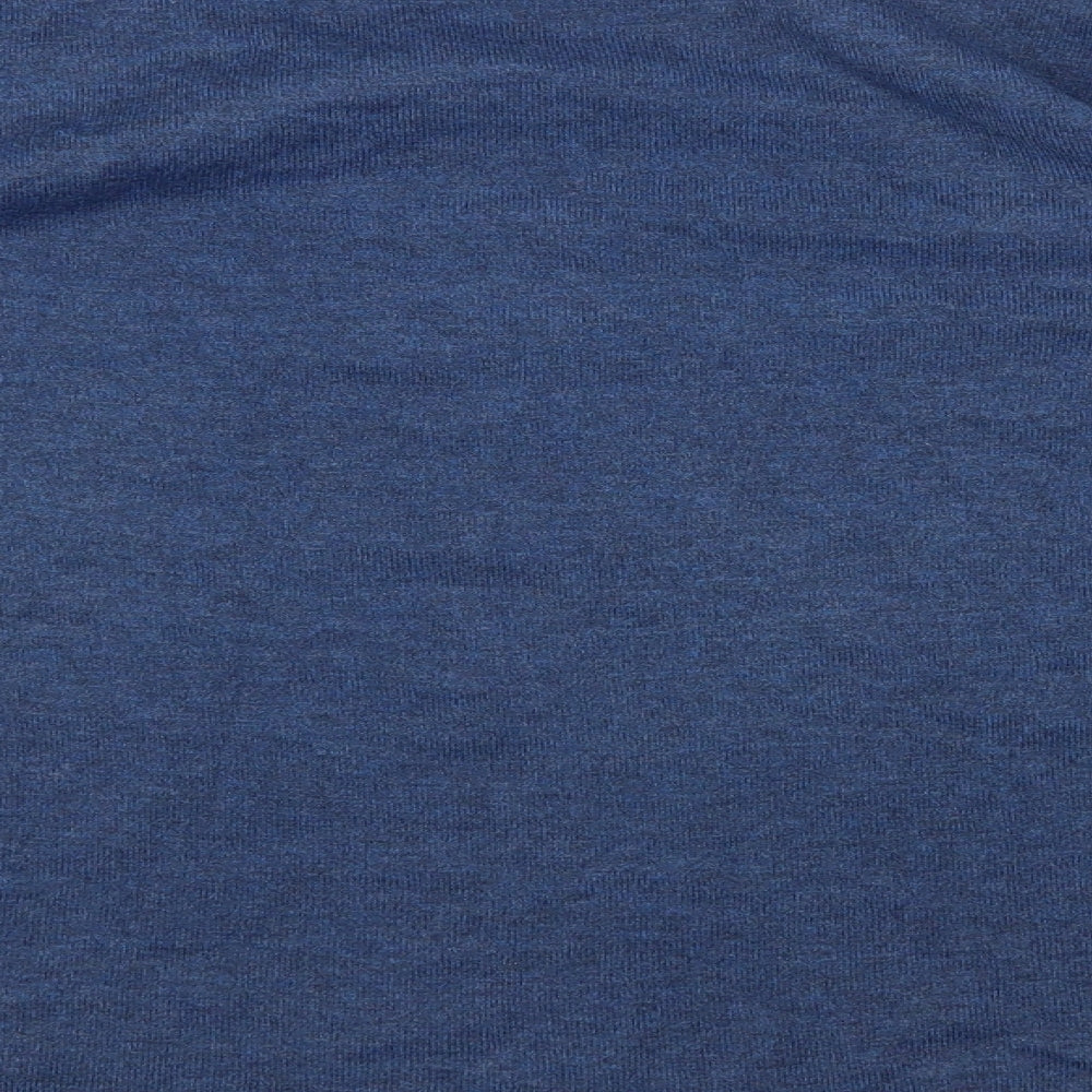 Primark Womens Blue Mock Neck Acrylic Pullover Jumper Size L