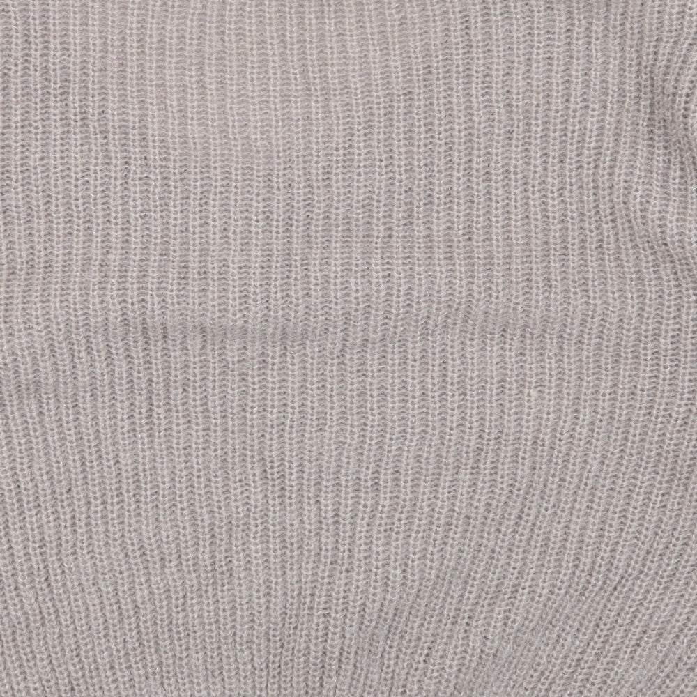 SheIn Womens Brown V-Neck Polyester Pullover Jumper Size XL