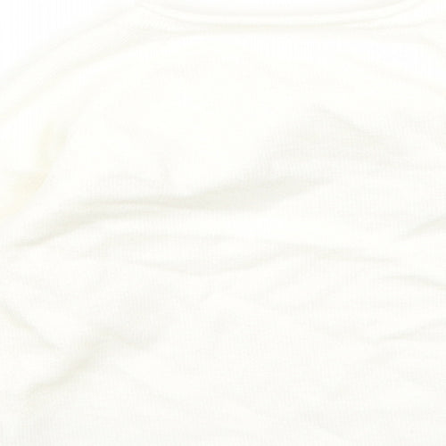 Nutmeg Boys White Viscose Pullover Jumper Size 6-9 Months Pullover