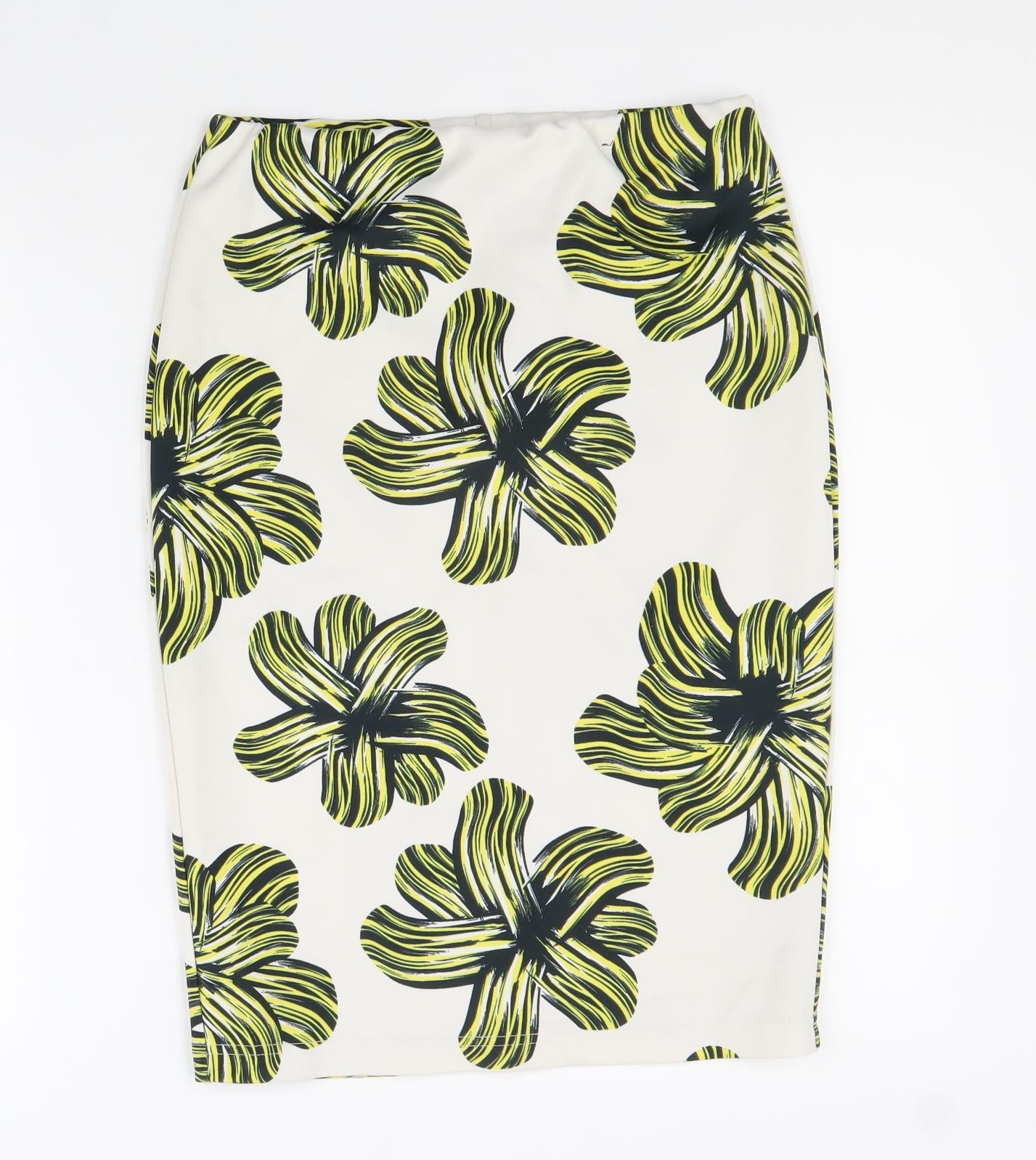 Atmosphere Womens Multicoloured Geometric Polyester Straight & Pencil Skirt Size 10