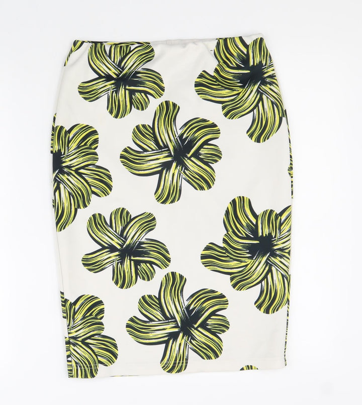 Atmosphere Womens Multicoloured Geometric Polyester Straight & Pencil Skirt Size 10
