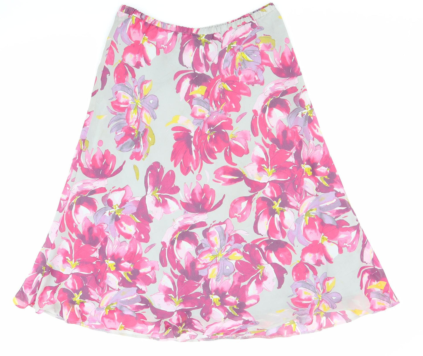 Eastex Womens Multicoloured Floral Polyester Flare Skirt Size 12