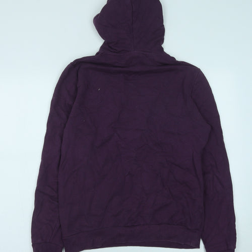 ASOS Mens Purple Polyester Pullover Hoodie Size S