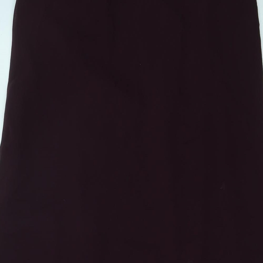 Monsoon Womens Red Cotton Flare Skirt Size 12