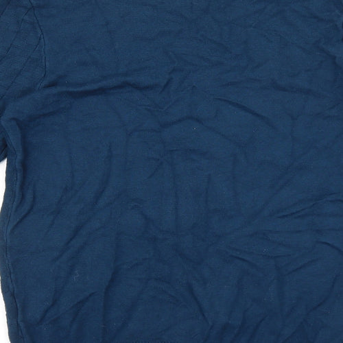 Burton Mens Blue Round Neck Viscose Pullover Jumper Size XS