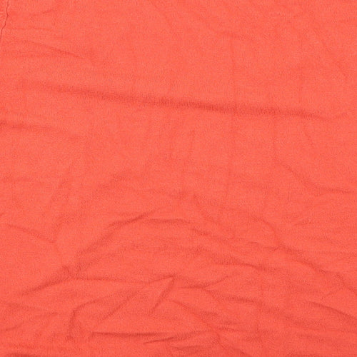Marks and Spencer Womens Orange V-Neck Viscose Pullover Jumper Size 20