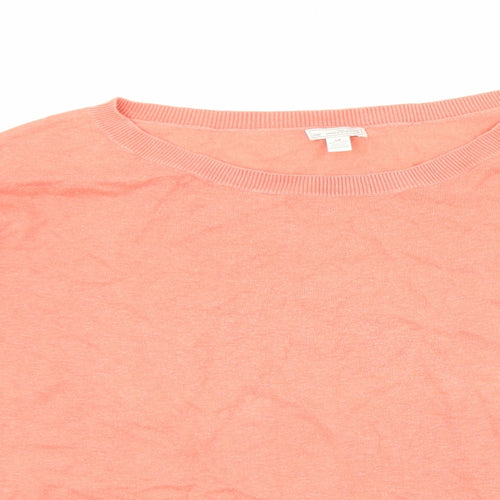 Gap Womens Pink Round Neck Cotton Pullover Jumper Size S