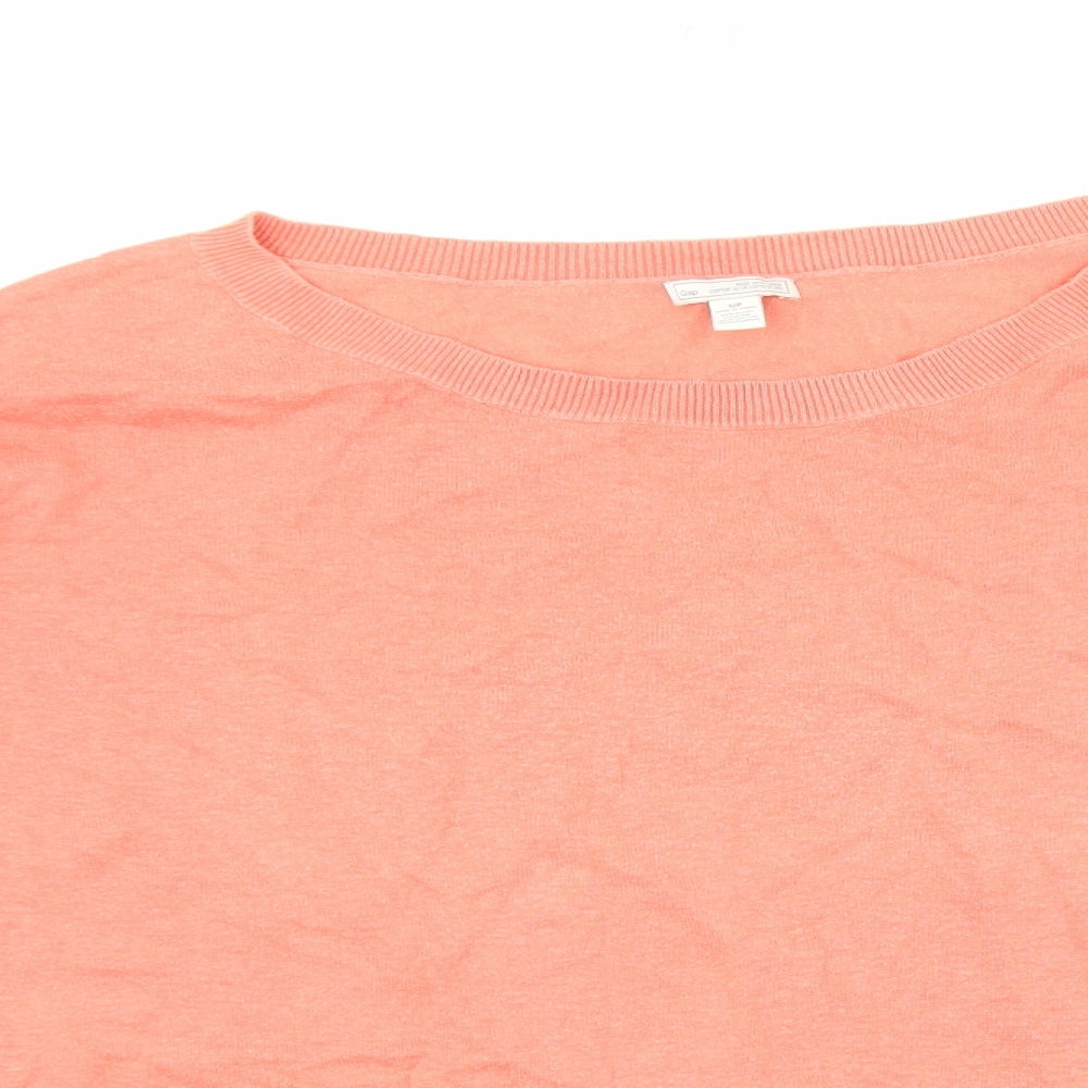 Gap Womens Pink Round Neck Cotton Pullover Jumper Size S