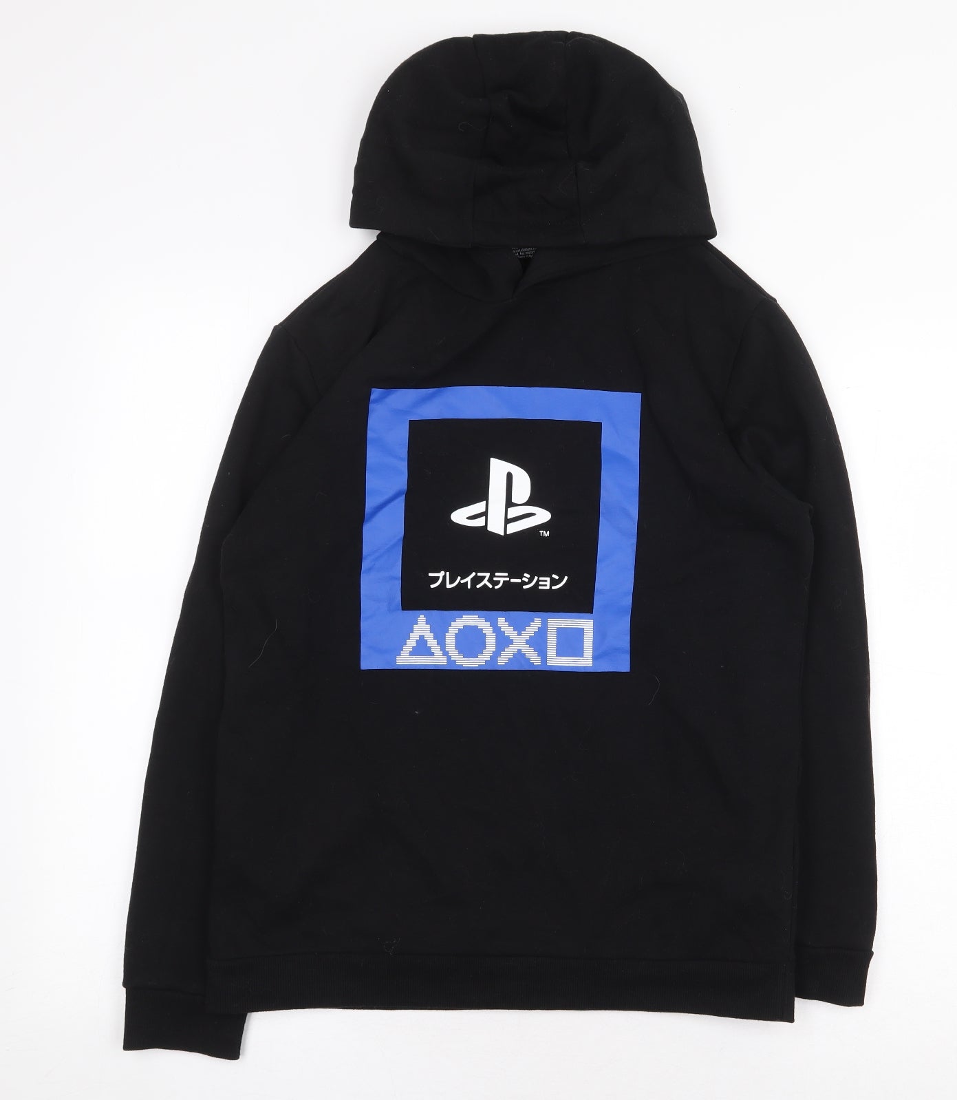 Primark Boys Black Cotton Pullover Hoodie Size 12-13 Years Pullover - PlayStation