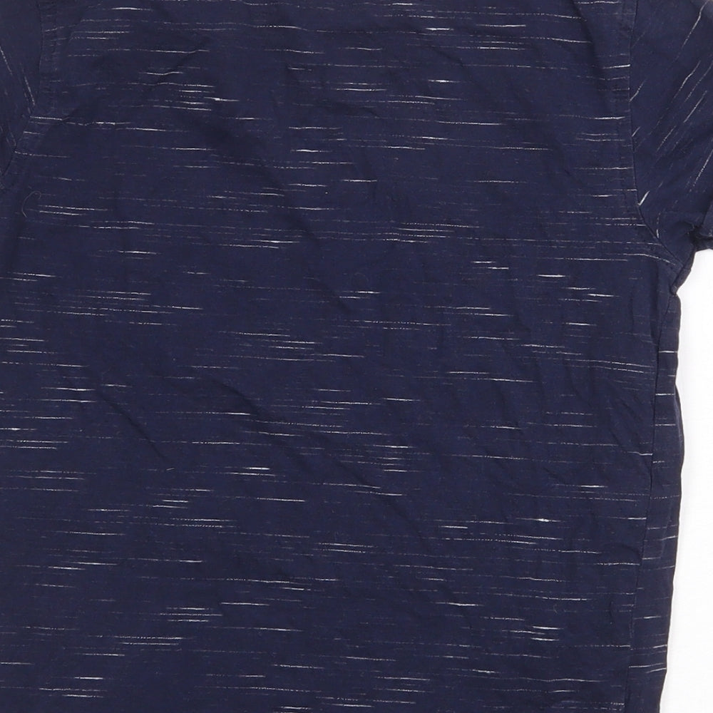 George Boys Blue Cotton Basic T-Shirt Size 7-8 Years Round Neck Pullover