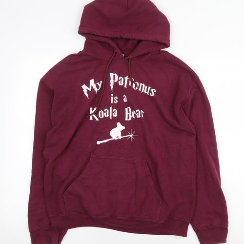 Gildan Womens Purple Polyester Pullover Hoodie Size M Pullover - My Patronus Is A Koala Bear