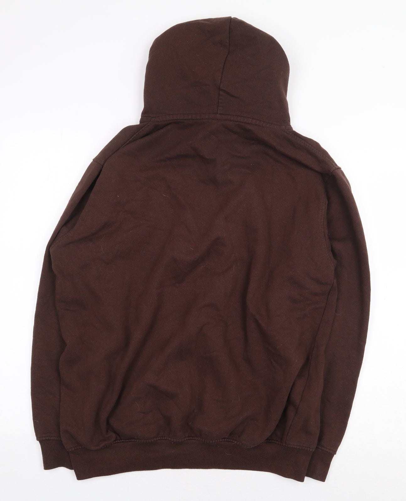 Uneek Mens Brown Polyester Full Zip Hoodie Size L