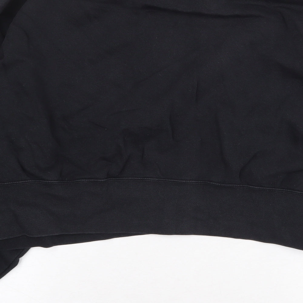 Nike Womens Black Cotton Pullover Sweatshirt Size S Pullover