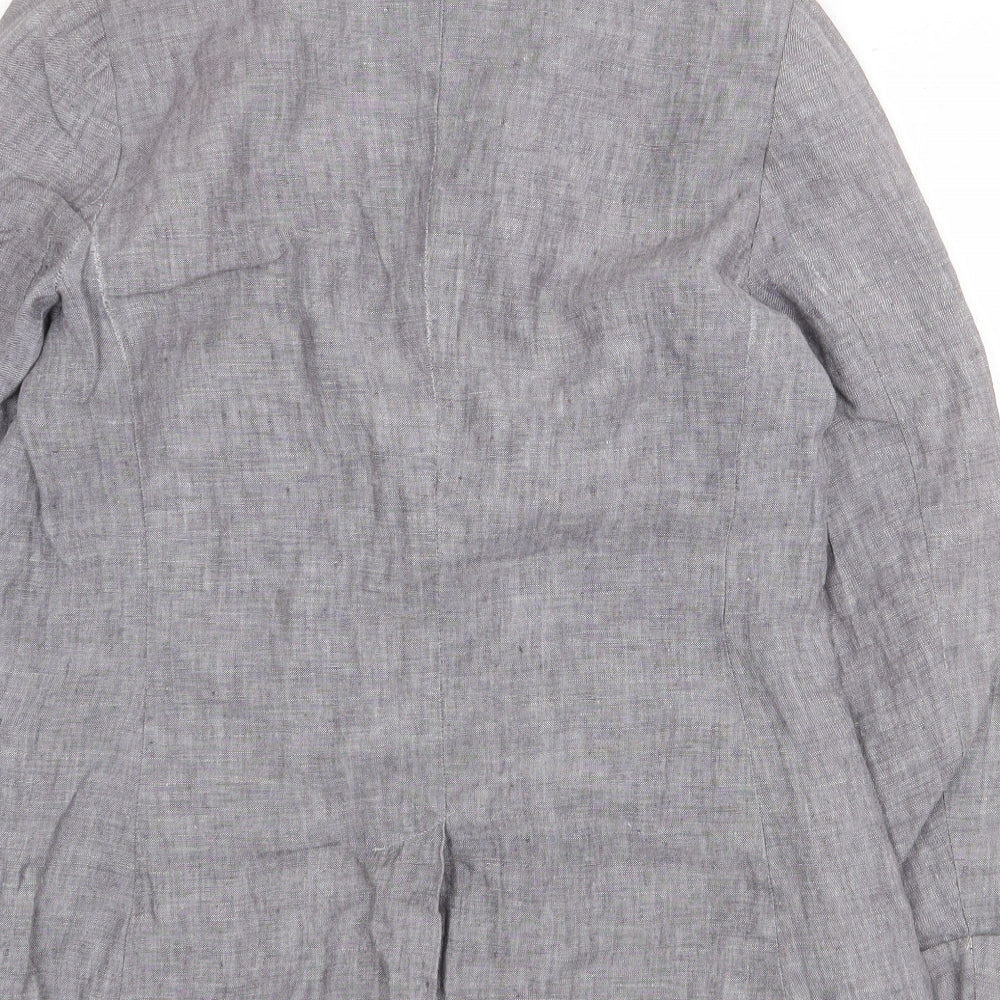 White Stuff Womens Grey Jacket Blazer Size 10