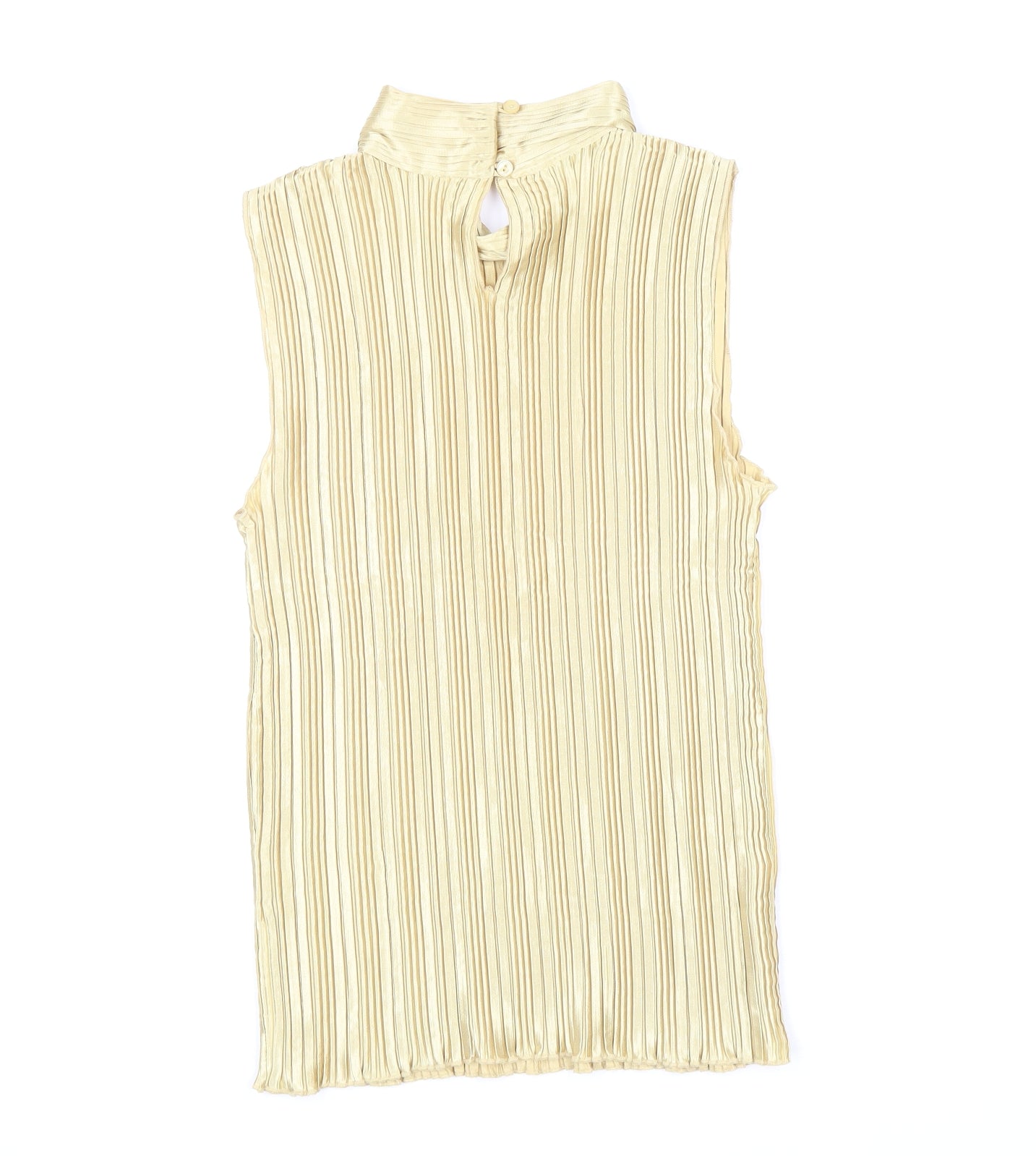 Nicola Womens Gold Polyester Basic Blouse Size M Mock Neck