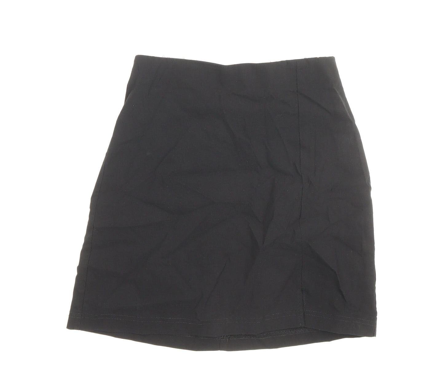 Topshop Womens Black Viscose Straight & Pencil Skirt Size 6