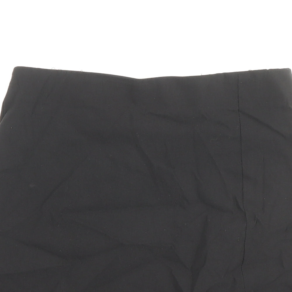 Topshop Womens Black Viscose Straight & Pencil Skirt Size 6