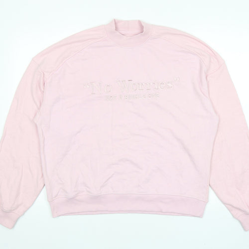 Preworn Womens Pink Polyester Pullover Sweatshirt Size S Pullover - No Worries