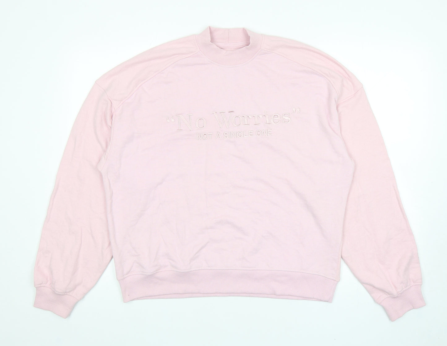 Preworn Womens Pink Polyester Pullover Sweatshirt Size S Pullover - No Worries