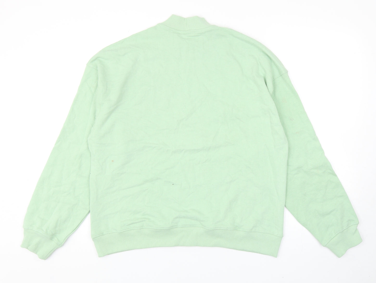 Preworn Womens Green Polyester Pullover Sweatshirt Size S Pullover - Out Of Time