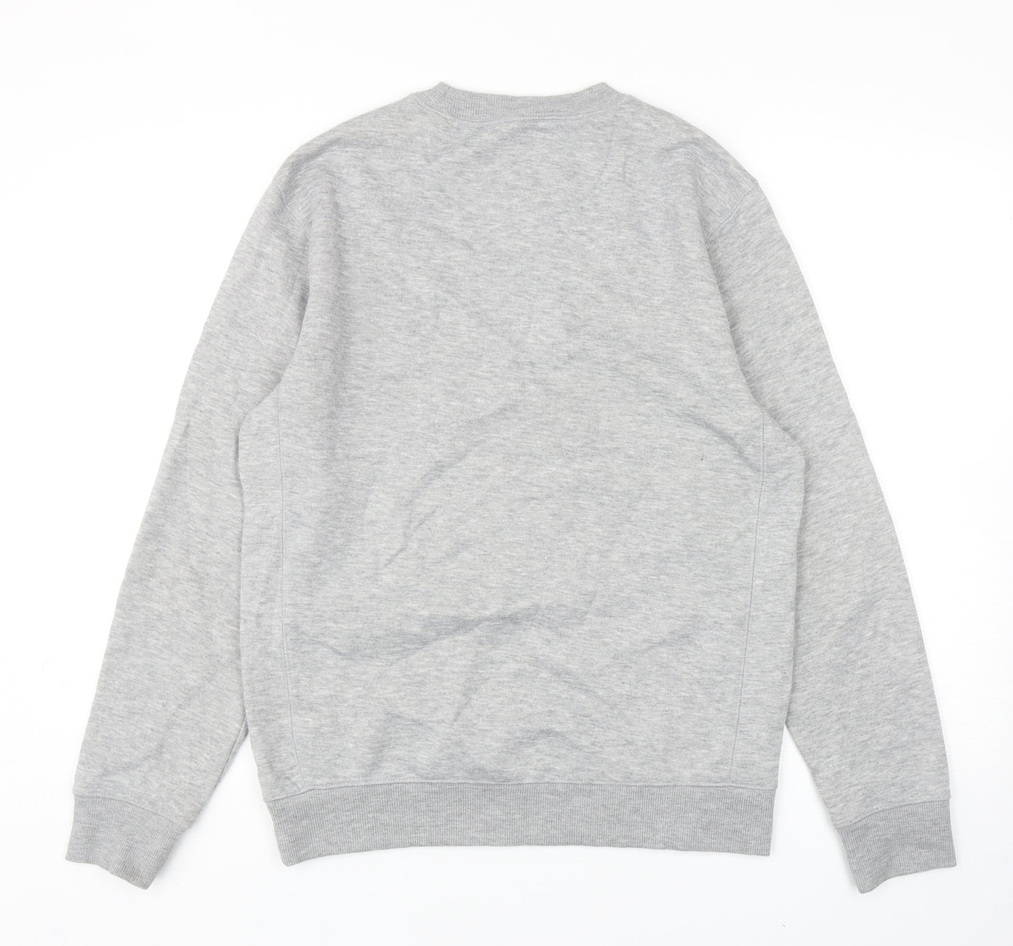 Easy Mens Grey Polyester Pullover Sweatshirt Size M