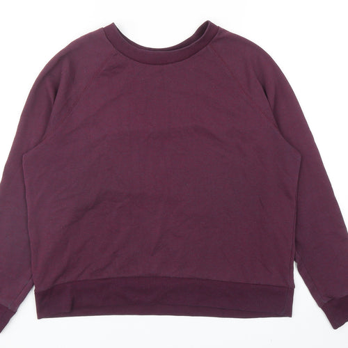 Divided by H&M Womens Purple Polyester Pullover Sweatshirt Size L Pullover