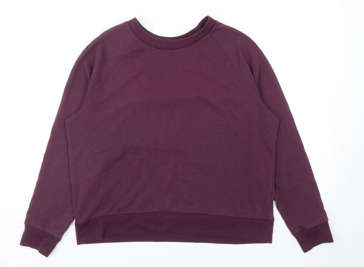 Divided by H&M Womens Purple Polyester Pullover Sweatshirt Size L Pullover