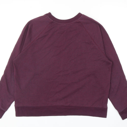 Divided by H&M Womens Purple Polyester Pullover Sweatshirt Size L Pullover