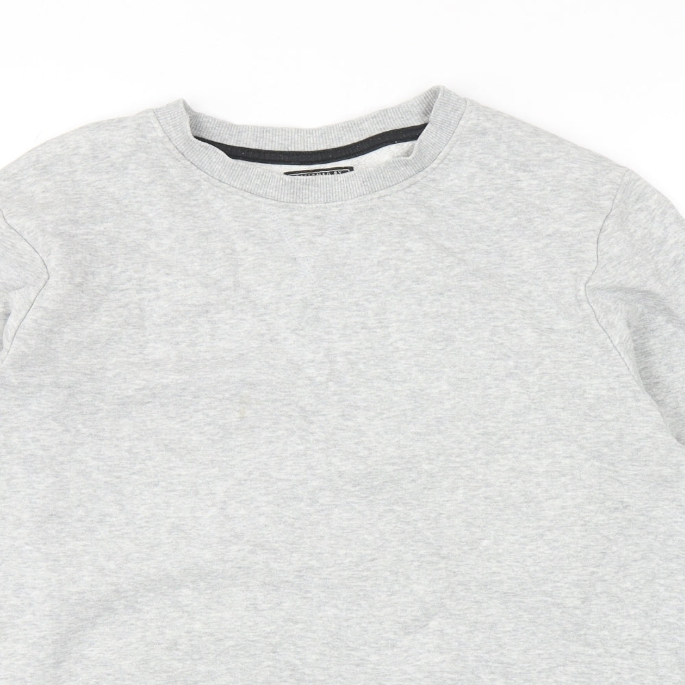 F&F Mens Grey Cotton Pullover Sweatshirt Size M