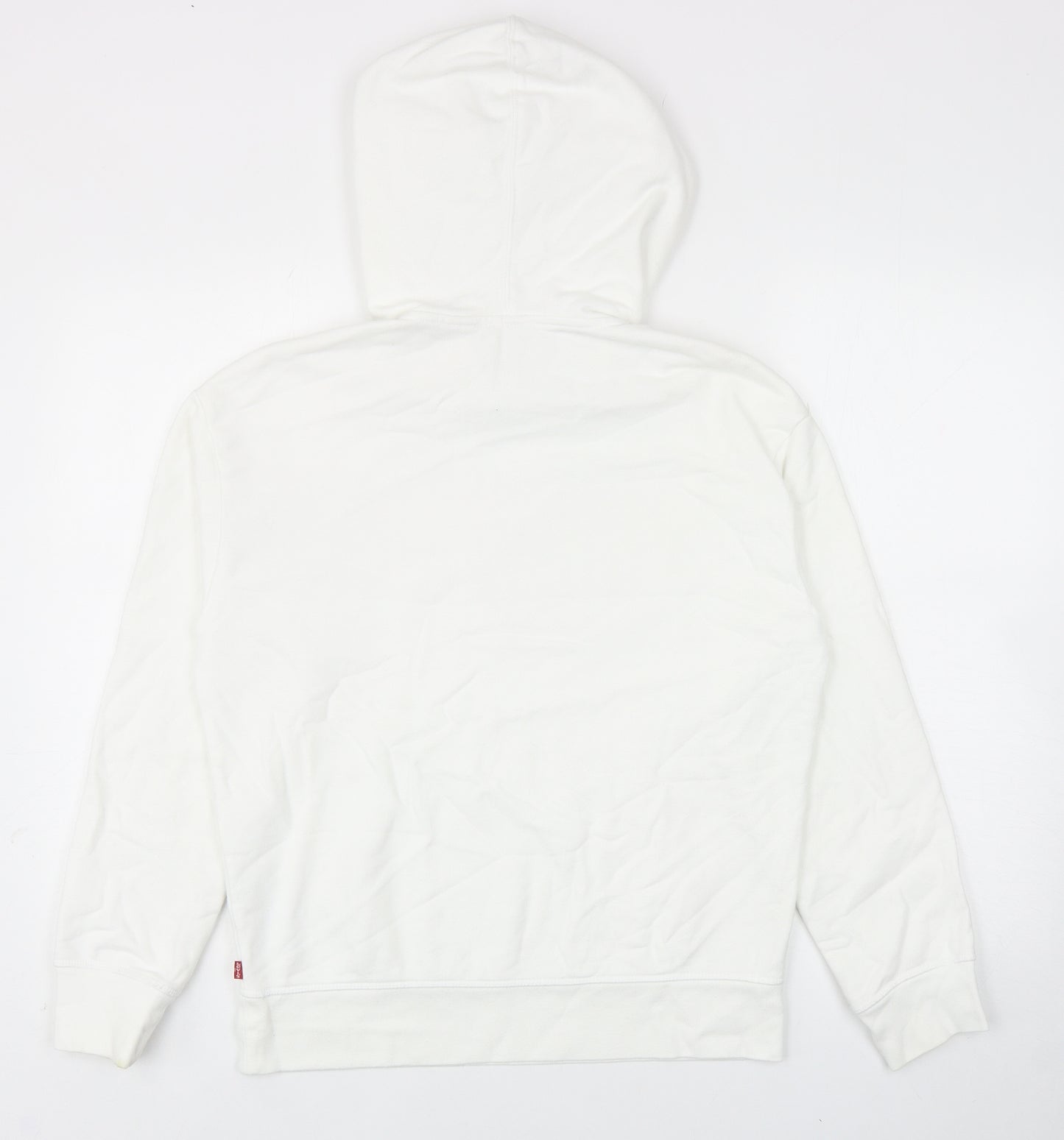 Levi's Womens White Cotton Pullover Hoodie Size XS Pullover