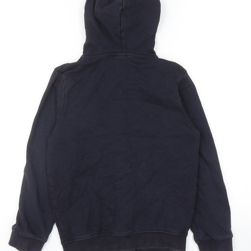 TU Boys Blue Cotton Full Zip Hoodie Size 9 Years Zip